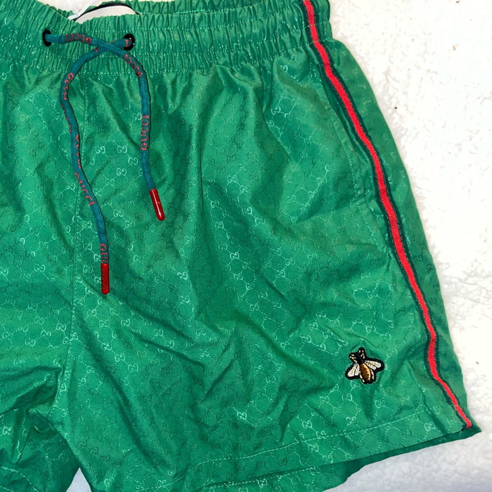Green Gucci Men’s Shorts / Swim Trunks
